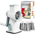 3-in-1 Rotary Cheese Grater & Vegetable Slicer – Manual Grinder & Shredder